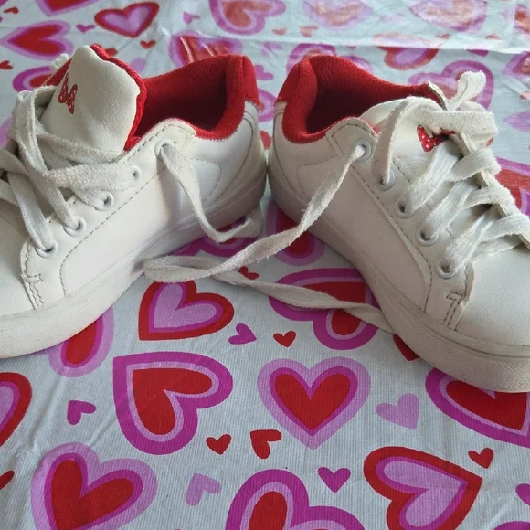 Disney White and Red Sneakers with Bow Accent - Picture 6 of 6